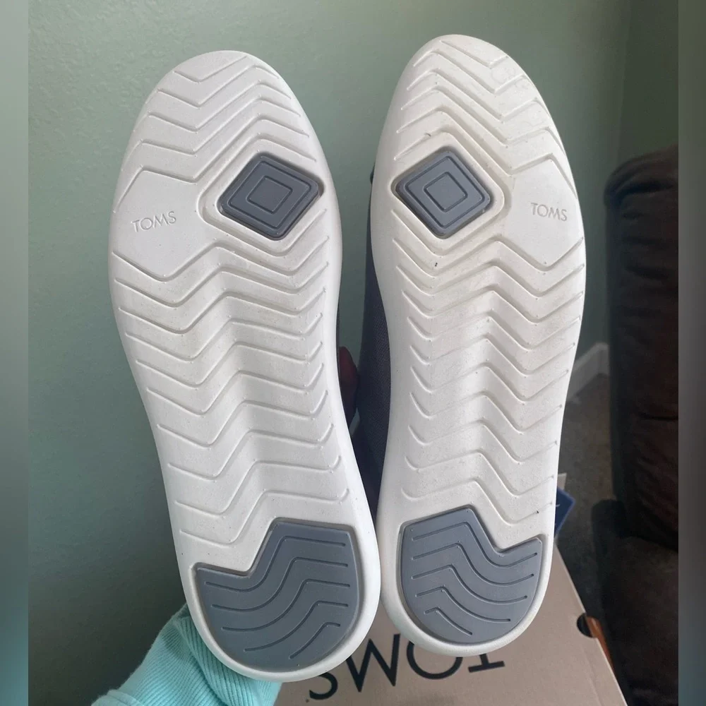 Toms Alpargata Mallow Mule Sneaker 9.5 Gray Casual Vacation Comfortable Slip On - Picture 5 of 7